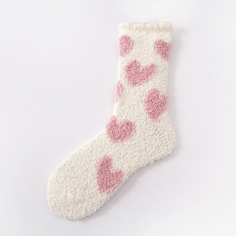 Cute Home Coral Fleece Terry Socks