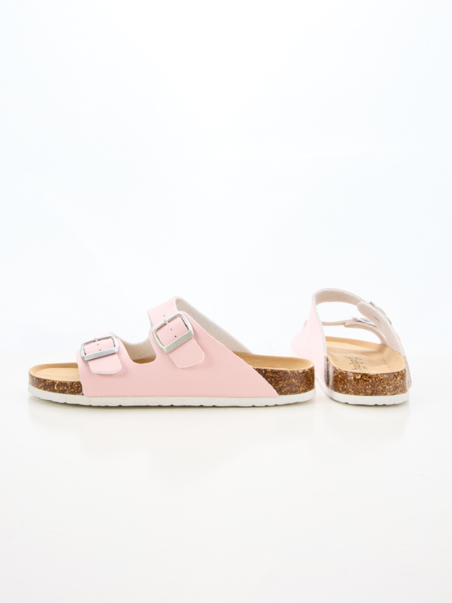 Signature Double Strap Footbed Sandal - Pink