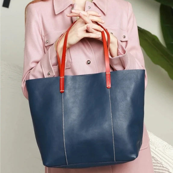 Large Capacity Leather Women's Tote Bag
