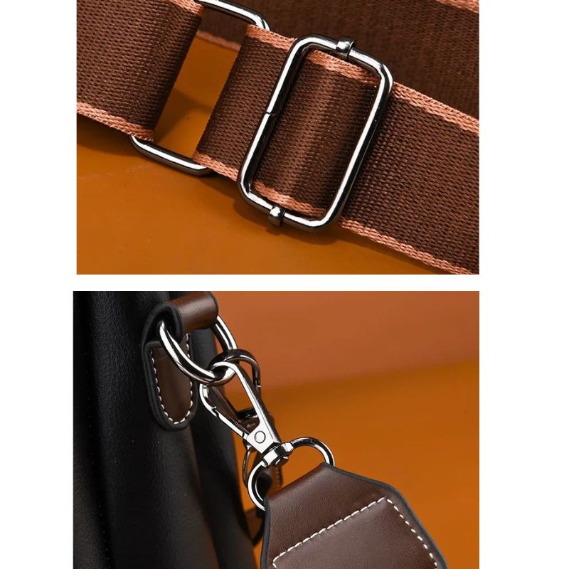 Women's Luxury Travel Bag– Retro Textured Bucket Shoulder & Crossbody Bag