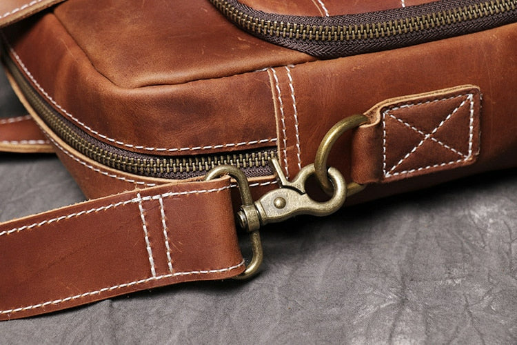 Men's Genuine Leather Vintage Briefcase