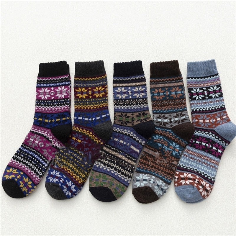 Thick Comfy Soft Breathable Warm Sock(A Set Of Five Pairs)