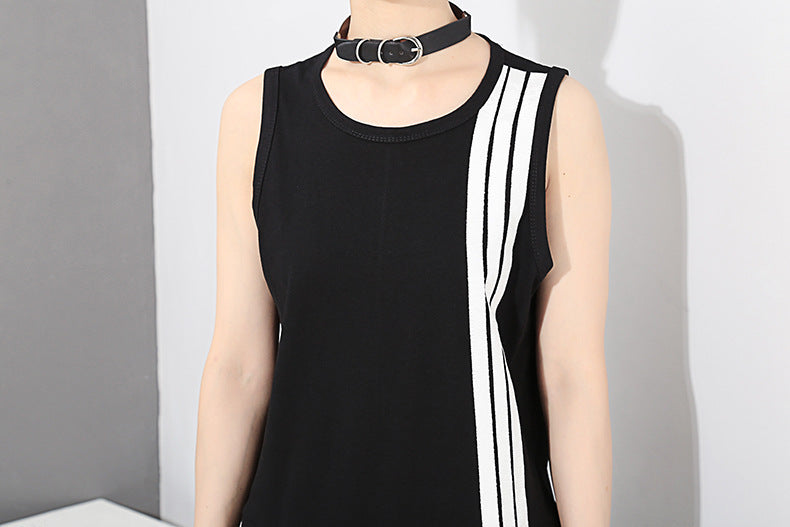 Summer Black Sleeveless Black Sports Jumpsuits