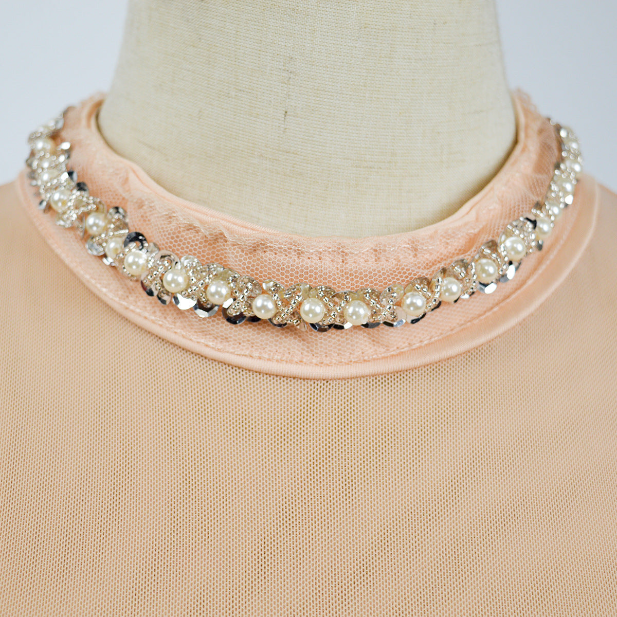 Sexy Rhinestone Sweep Train Long Evening Dresses