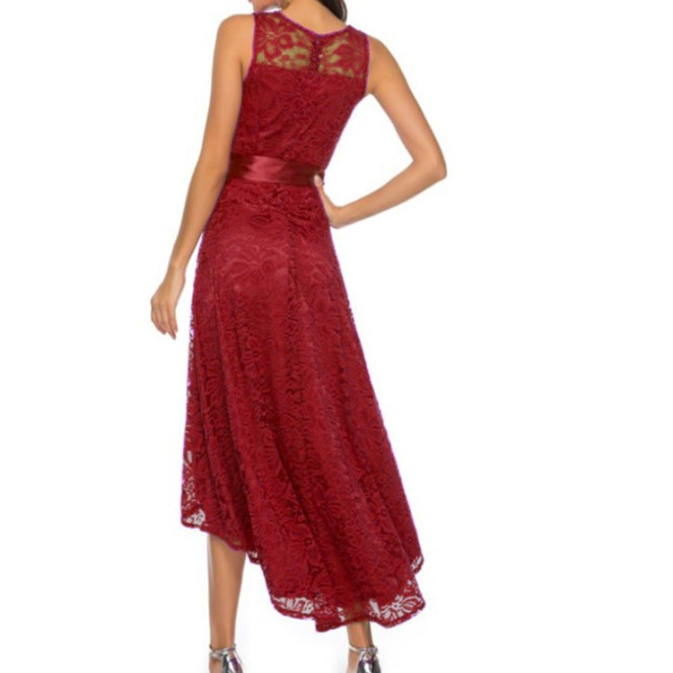 Sexy Sleeveless Plus Size Lace Dresses-Sexy Dresses-Free Shipping at meselling99