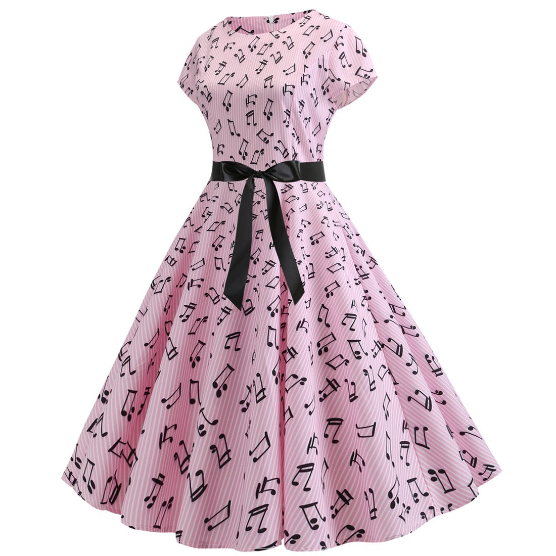 Vintage Music Note Dresses for Women-Dresses-Free Shipping at meselling99