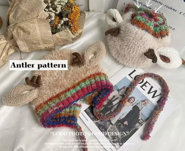 The FestiveKnit Antler Hat - 3-in-1 Warmth, Fun, and Festive Style + 50% OFF!