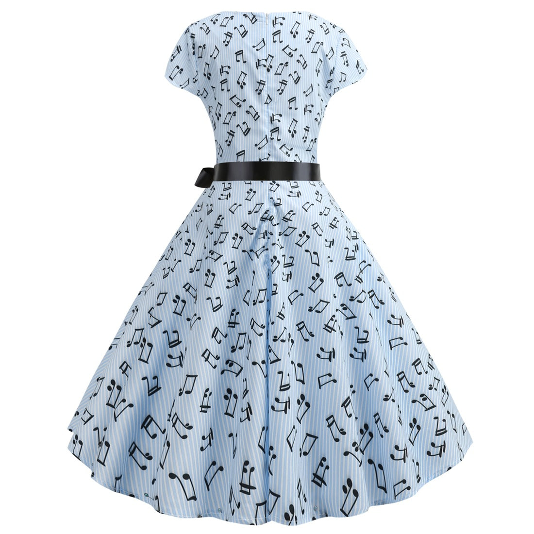Vintage Music Note Dresses for Women-Dresses-Free Shipping at meselling99