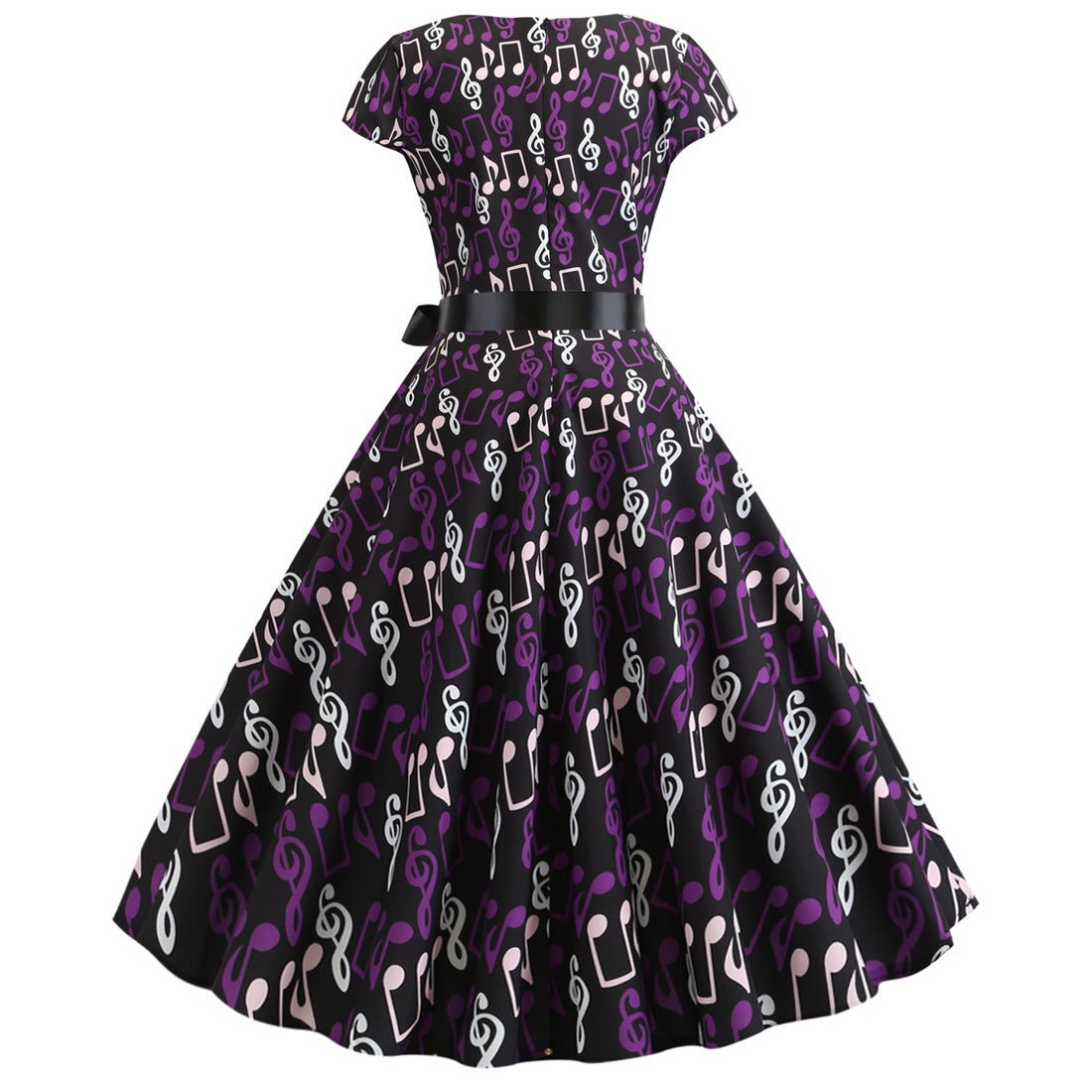Vintage Music Note Dresses for Women-Dresses-Free Shipping at meselling99