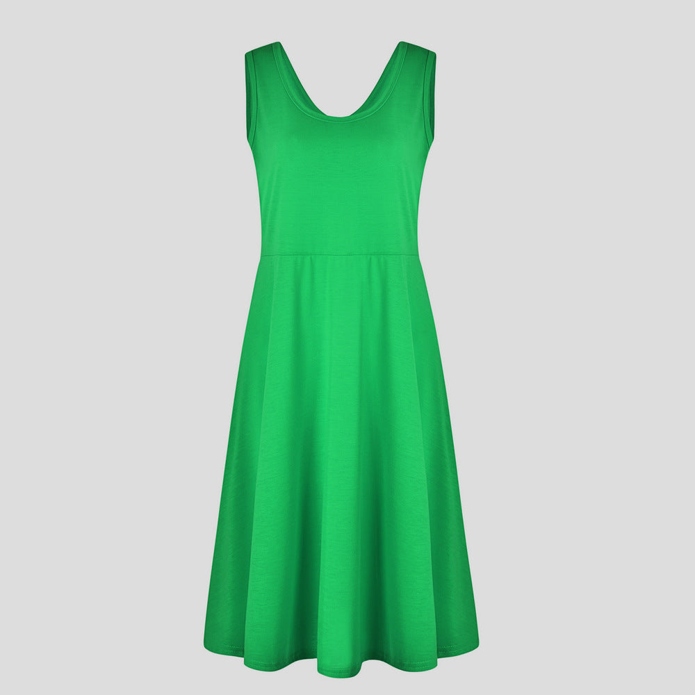 Simple Summer Sleeveless Daily Dresses for Women