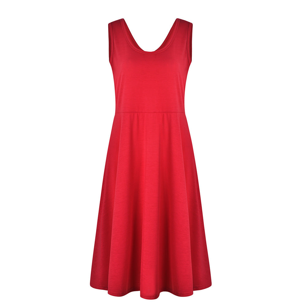 Simple Summer Sleeveless Daily Dresses for Women