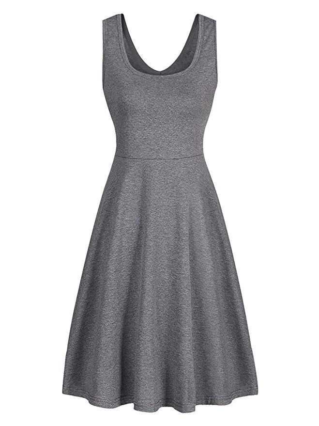 Simple Summer Sleeveless Daily Dresses for Women