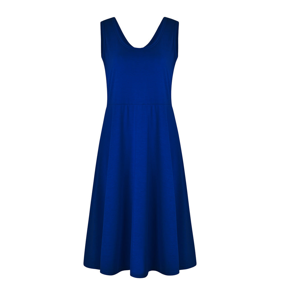 Simple Summer Sleeveless Daily Dresses for Women