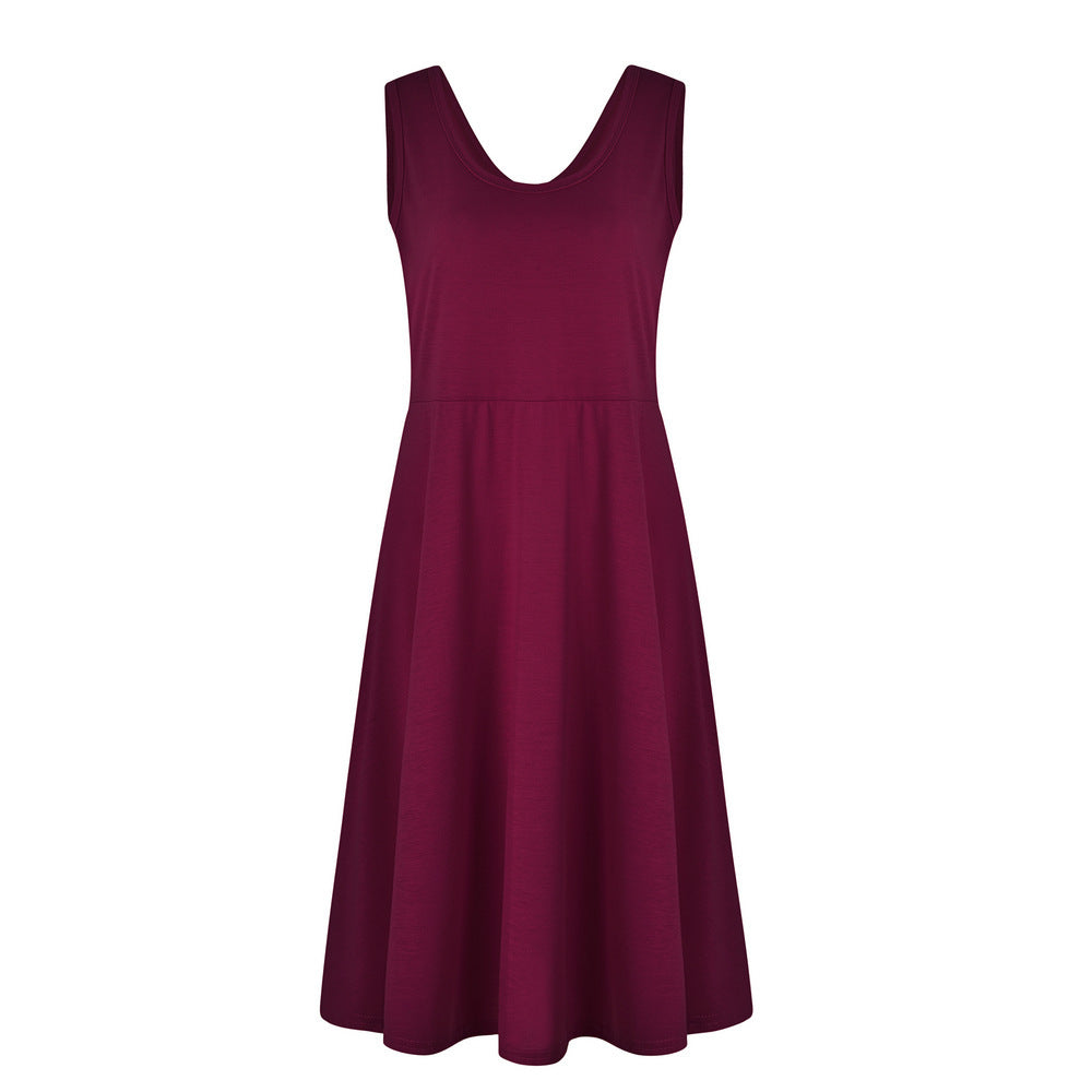 Simple Summer Sleeveless Daily Dresses for Women