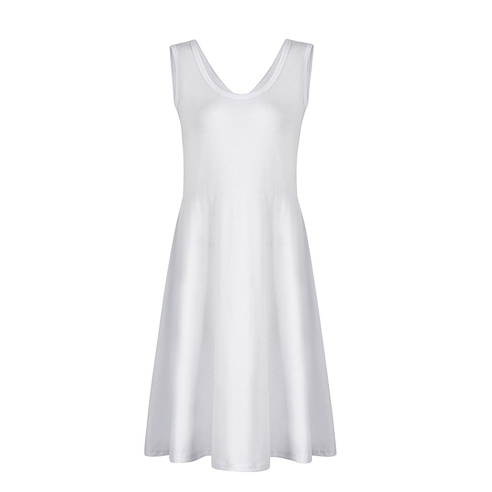 Simple Summer Sleeveless Daily Dresses for Women