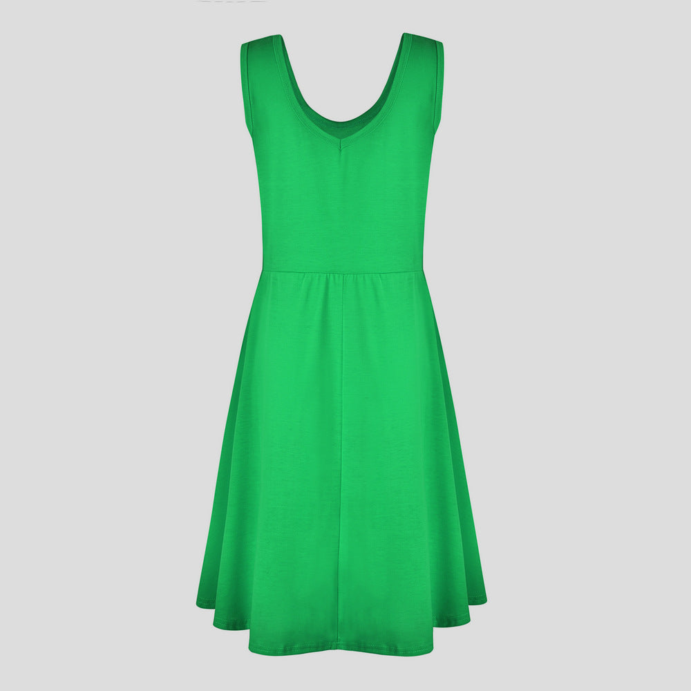 Simple Summer Sleeveless Daily Dresses for Women