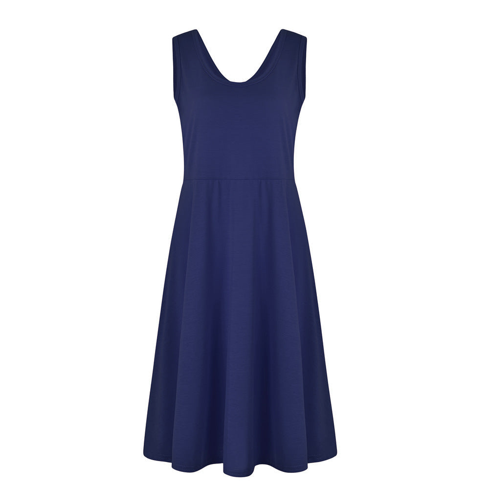 Simple Summer Sleeveless Daily Dresses for Women
