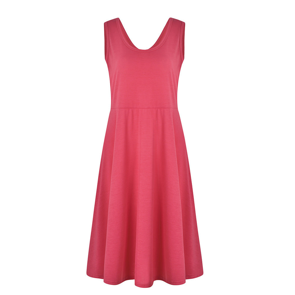 Simple Summer Sleeveless Daily Dresses for Women