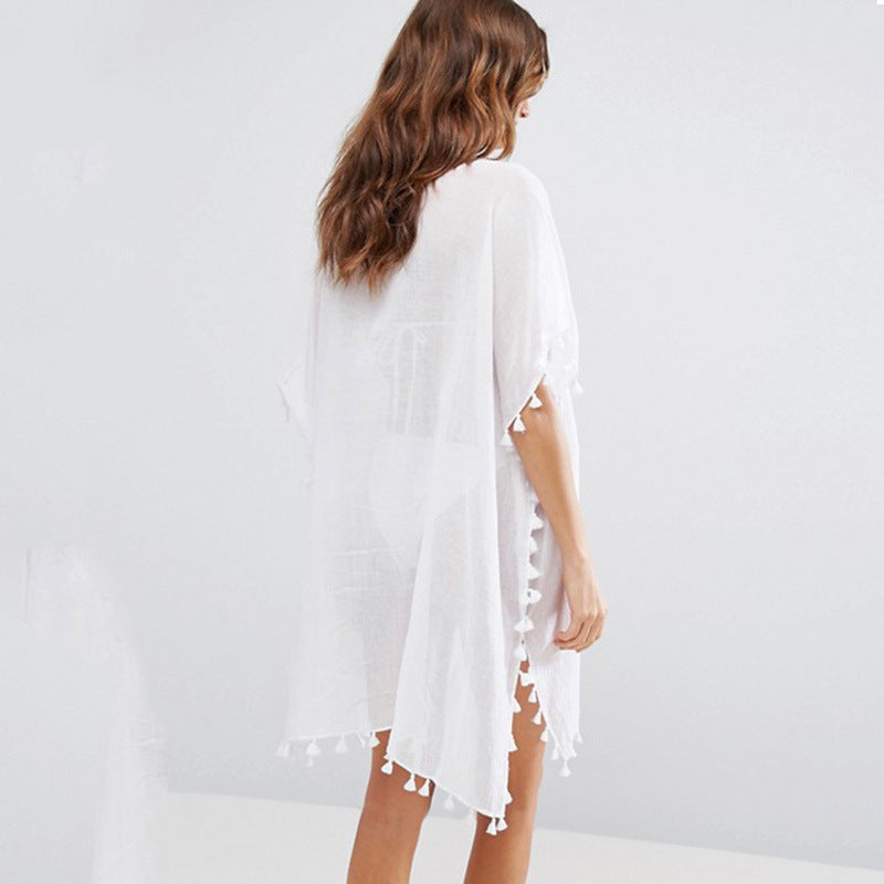 Sexy Chiffon Tassels Beach Bikini Cover Ups