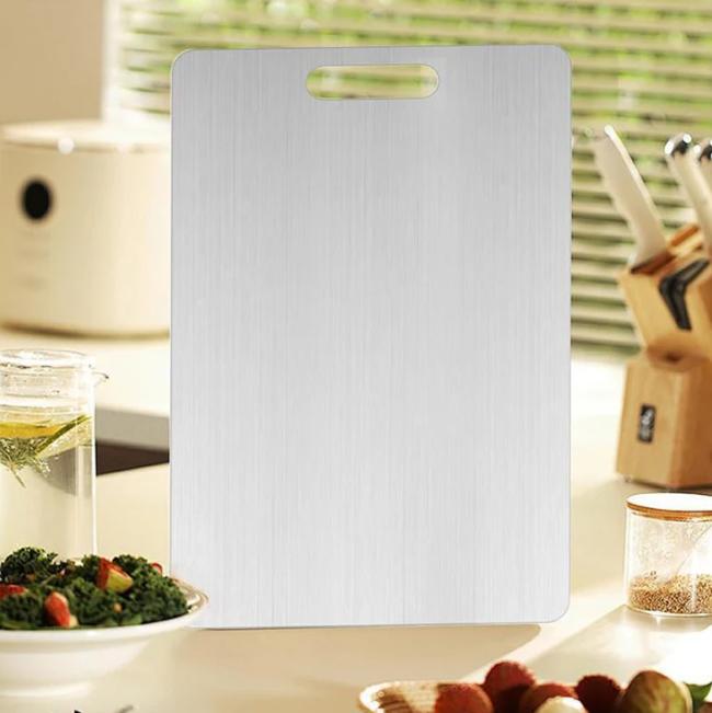 SteelEdge Pro Stainless Steel Double-Sided Chopping Board -  Durable Kitchen Essential - 70% OFF