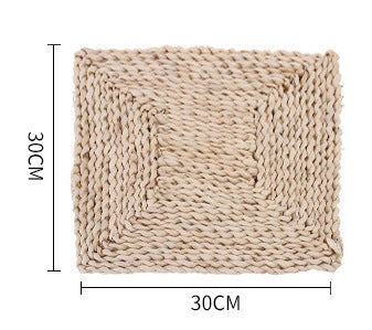 Handwoven Natural Corn Husk Table Mat - 50% OFF