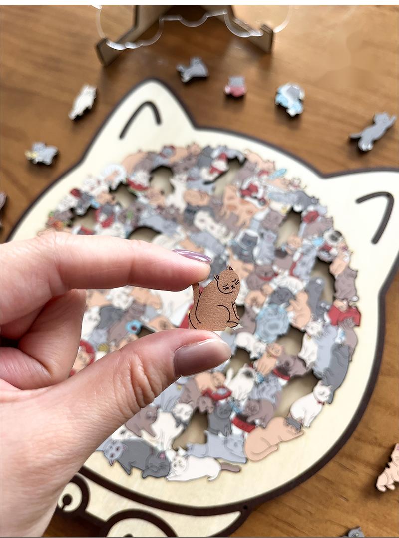 The Cat-Shaped Puzzle - The Purr-fect Gift for Stress Relief + 50% OFF