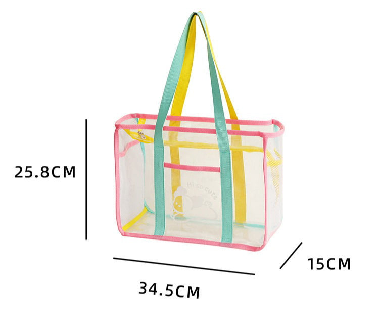 Cartoon Large Clear Tote Bag for Women