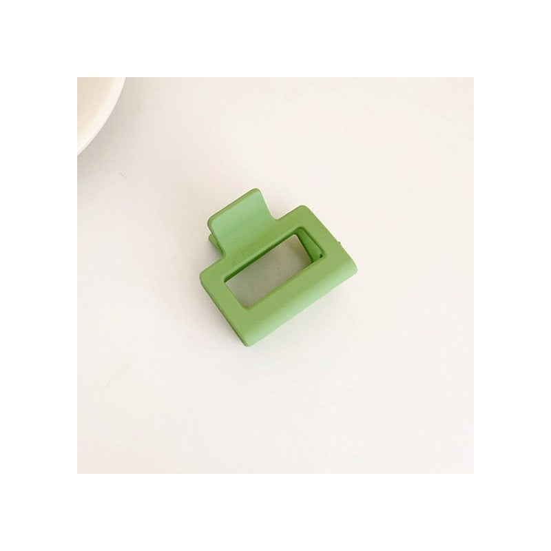 Frosted Solid Color Square Claw Clip