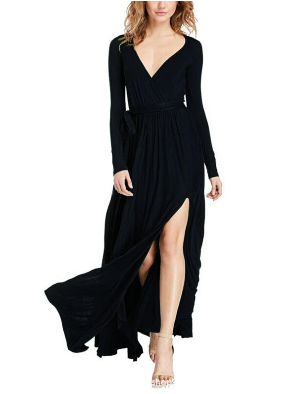 Sexy Deep V Neck Long Party Dresses--Free Shipping at meselling99