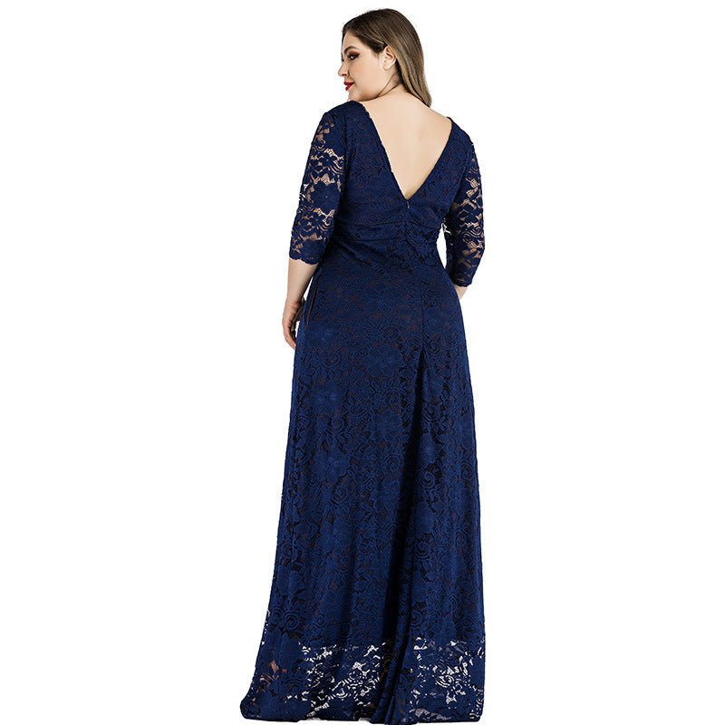 Plus Sizes Lace Evening Dresses for Women-Dresses-Free Shipping at meselling99