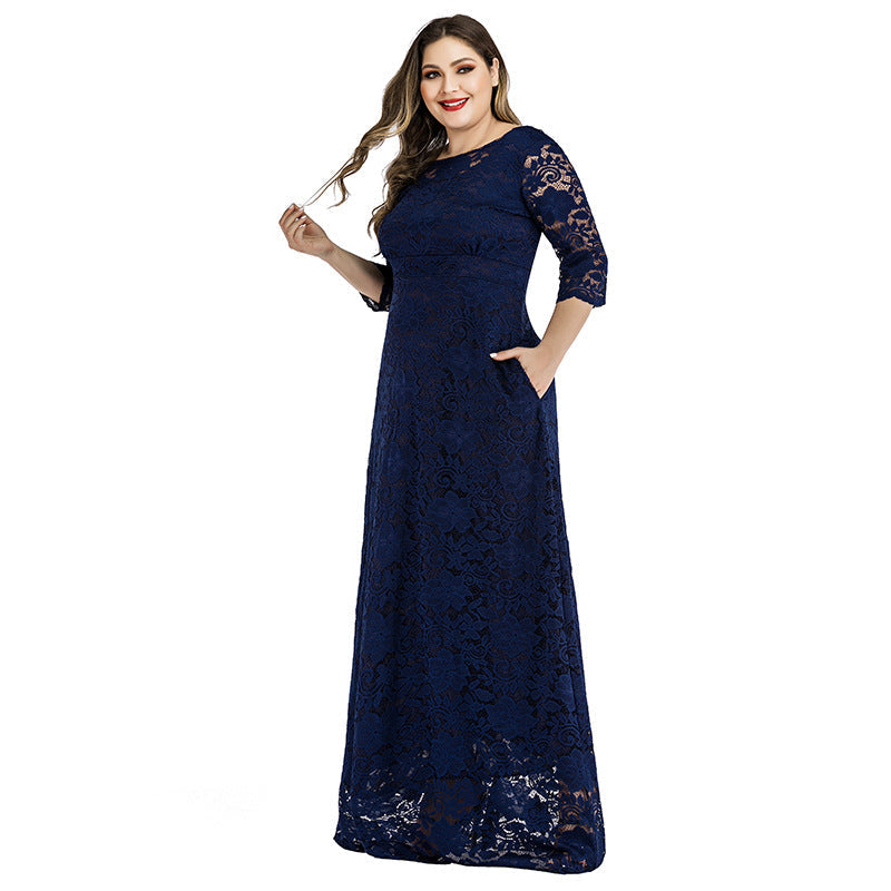 Plus Sizes Lace Evening Dresses for Women-Dresses-Free Shipping at meselling99