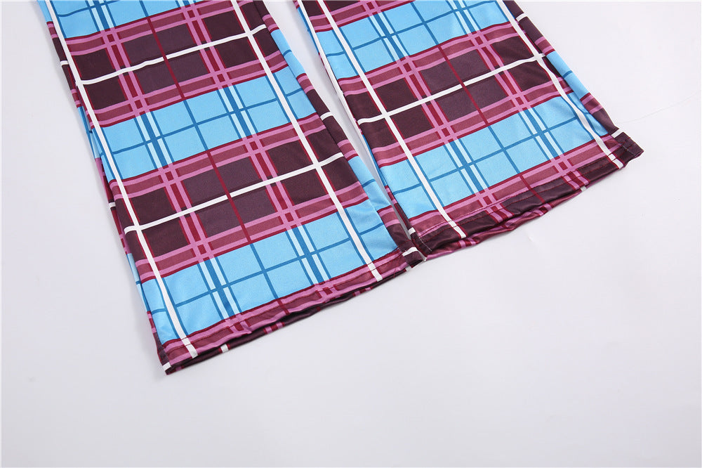 Women's Leopard Print Comfort Stretchy Lounge Pants – Relaxed Fit Wide-Leg Sleep Pants