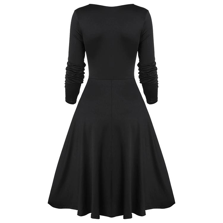 Vintage Middle Age Lace Long Sleeves Dresses for Women-Dresses-Free Shipping at meselling99