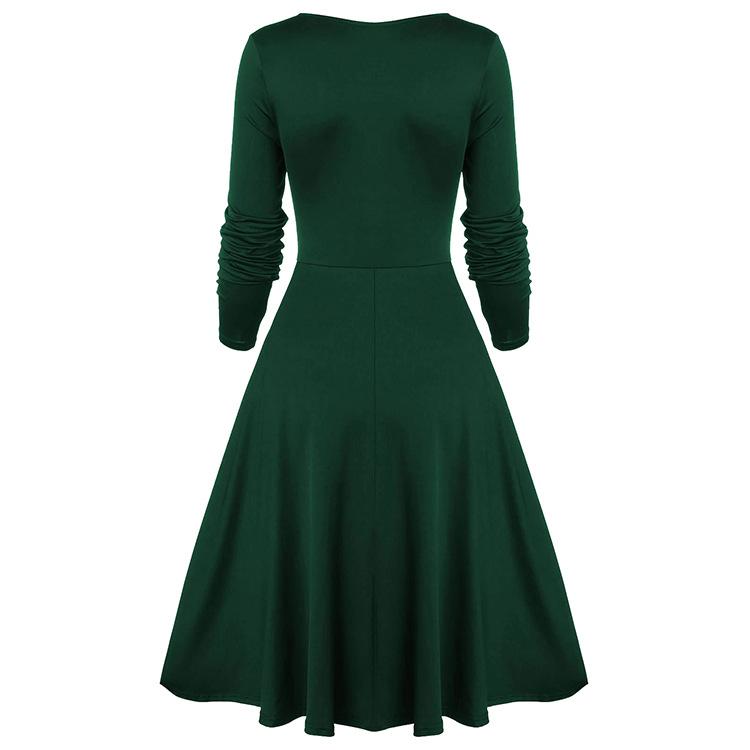 Vintage Middle Age Lace Long Sleeves Dresses for Women-Dresses-Free Shipping at meselling99