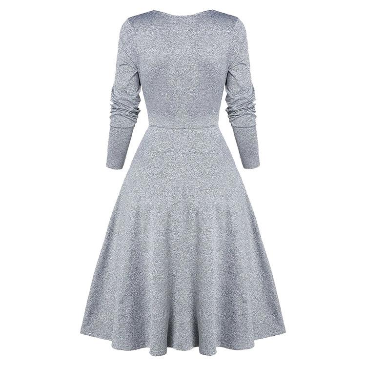 Vintage Middle Age Lace Long Sleeves Dresses for Women-Dresses-Free Shipping at meselling99