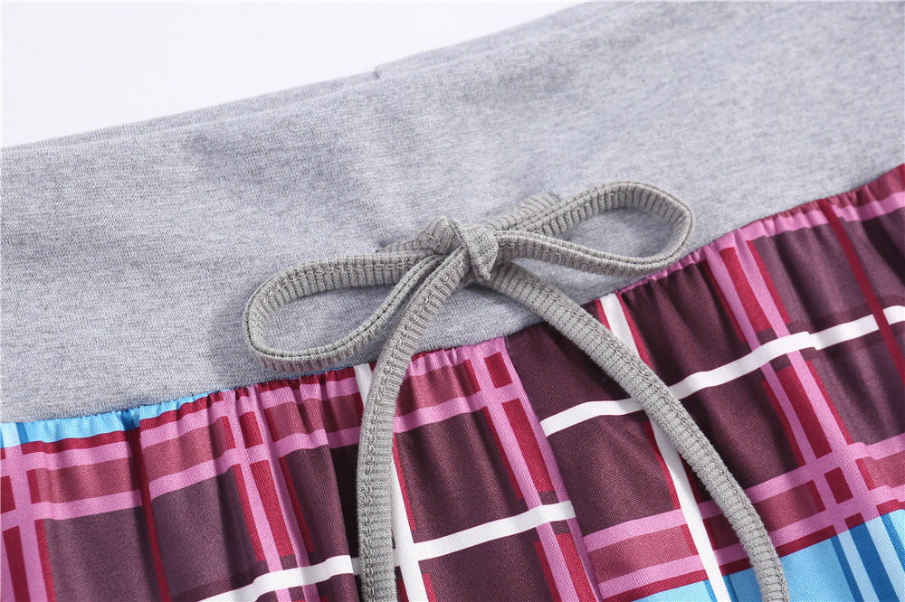 Women's Leopard Print Comfort Stretchy Lounge Pants – Relaxed Fit Wide-Leg Sleep Pants