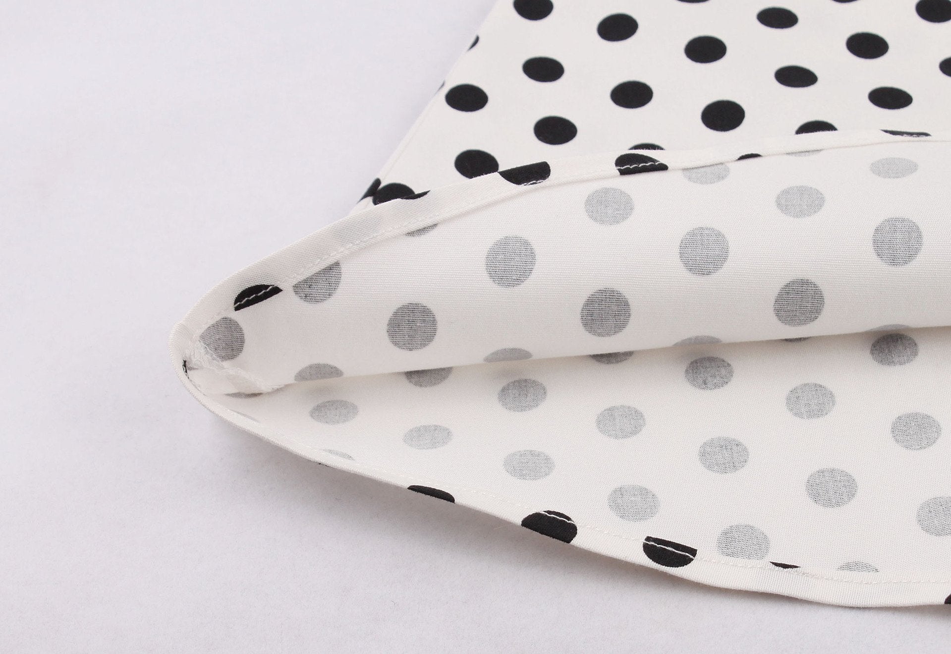 Women Regular Waist Dot Print Plus Sizes Midi Dresses-Vintage Dresses-Free Shipping at meselling99