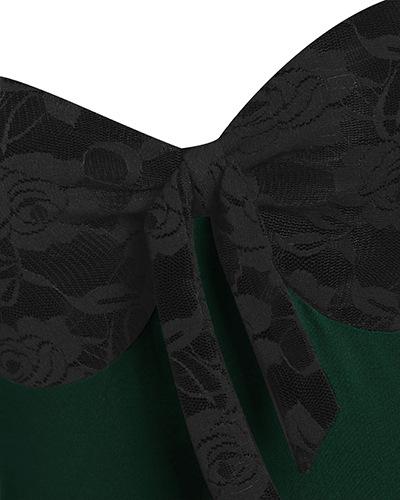 Vintage Middle Age Lace Long Sleeves Dresses for Women-Dresses-Free Shipping at meselling99