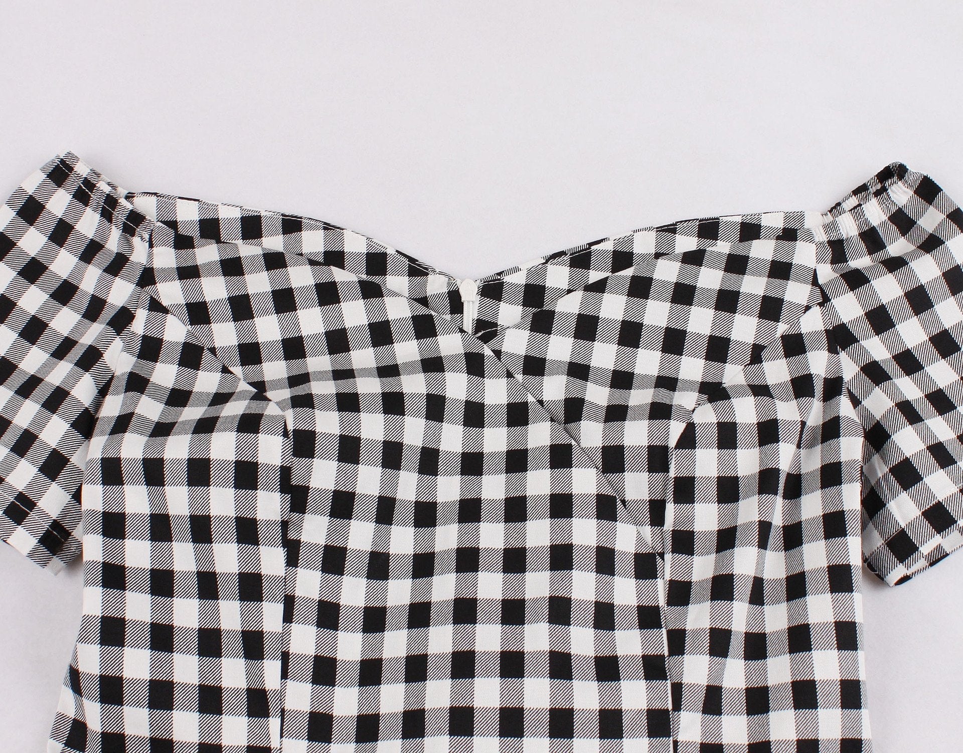 Vintage Women Off The Shoudler Short Sleeves Dresses-Vintage Dresses-Free Shipping at meselling99