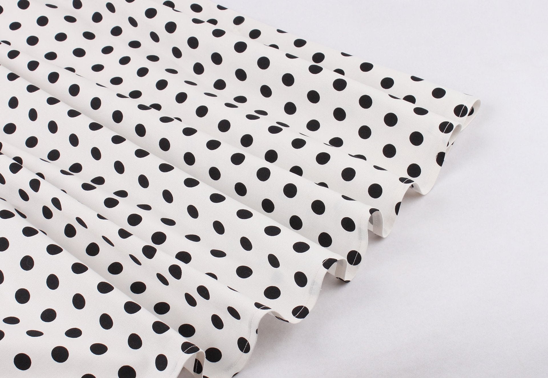 Women Regular Waist Dot Print Plus Sizes Midi Dresses-Vintage Dresses-Free Shipping at meselling99