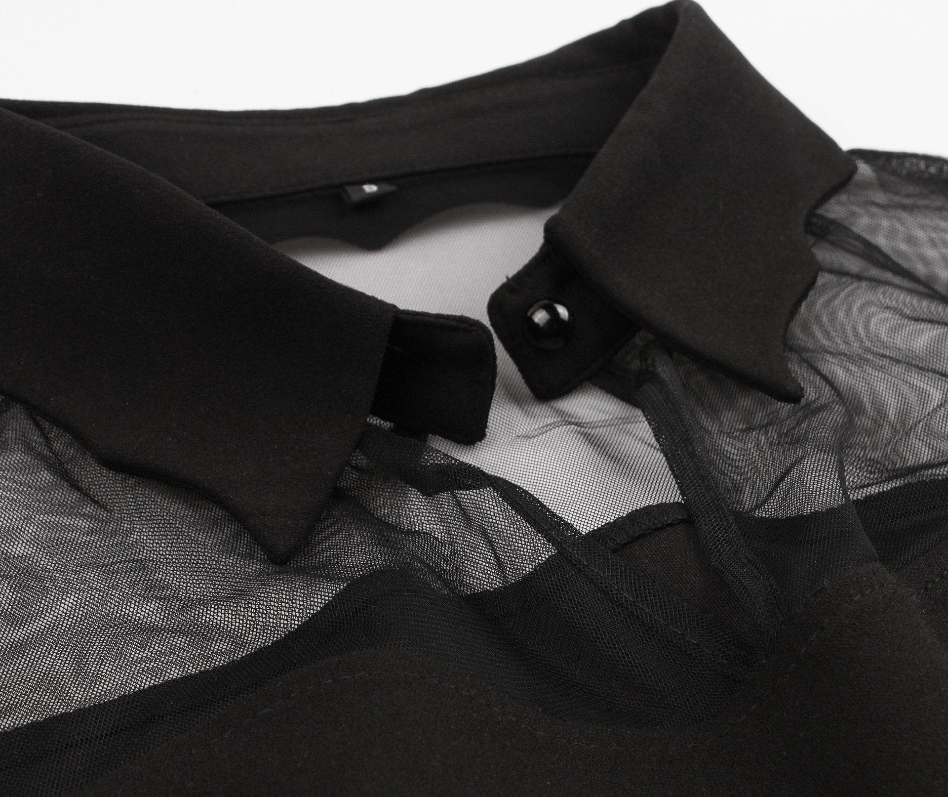 Plus Sizes Net Bell Sleeves Vintage Mini Dresses-Vintage Dresses-Free Shipping at meselling99