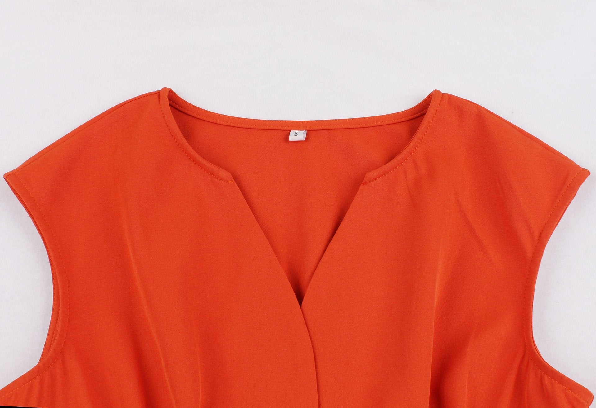 Vintage Button Floral Print High Waist Dresses-Vintage Dresses-Free Shipping at meselling99