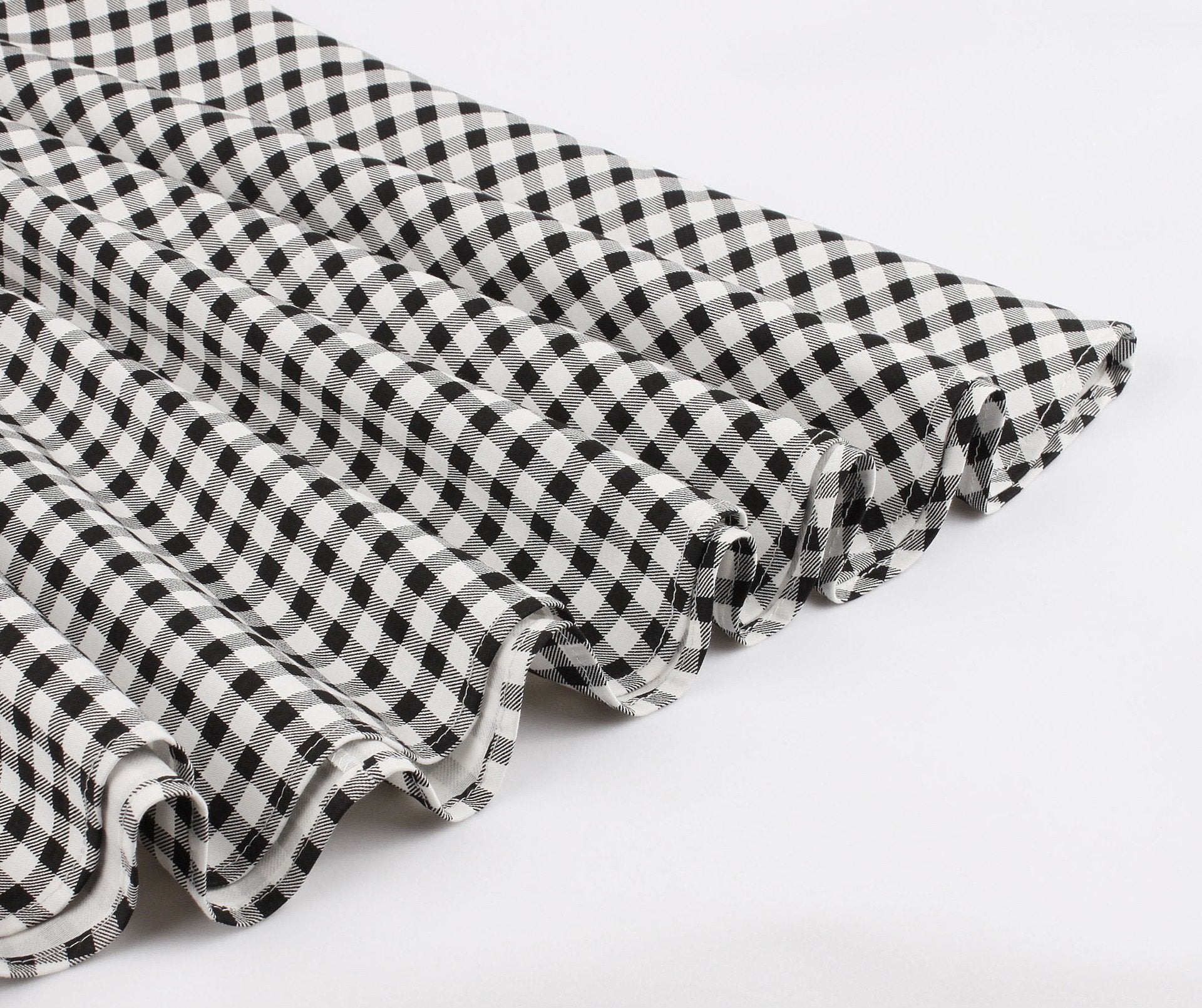 Women Plaid Vintage Square Neckline Short Sleeves Dresses-Vintage Dresses-Free Shipping at meselling99