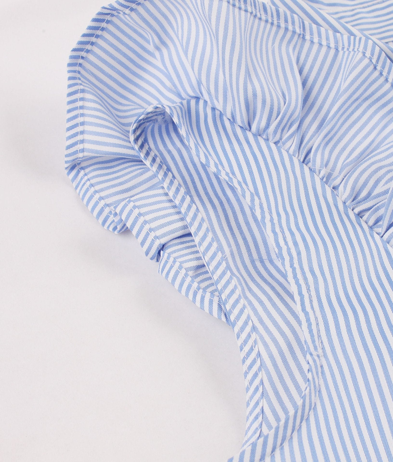 Women Plus Sizes Striped Ruffled Vintage Shirt Dresses-Vintage Dresses-Free Shipping at meselling99