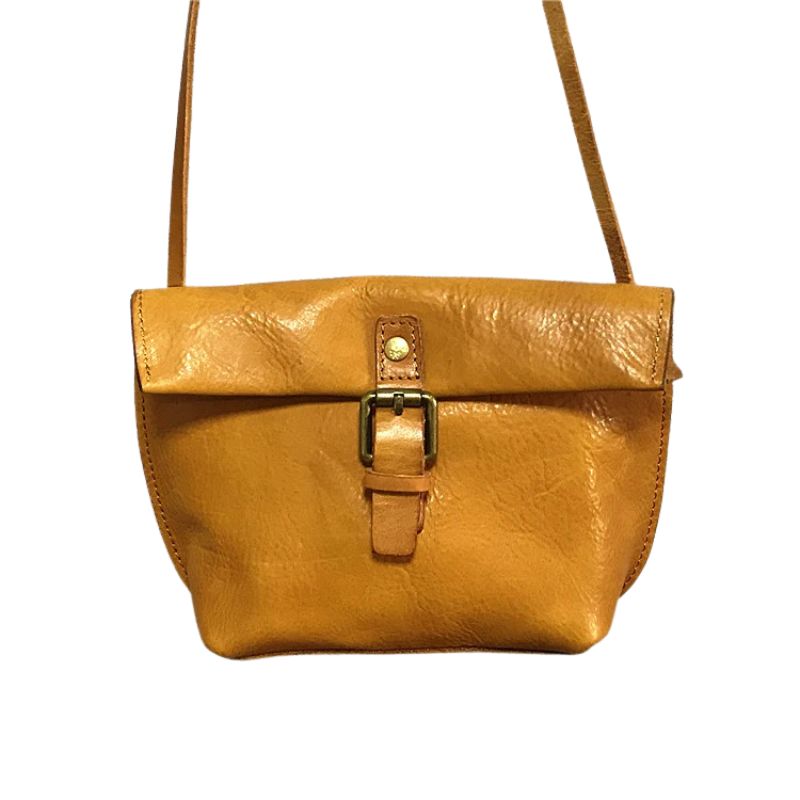 Genuine Leather Crossbody Bag Retro Small Messenger Purse