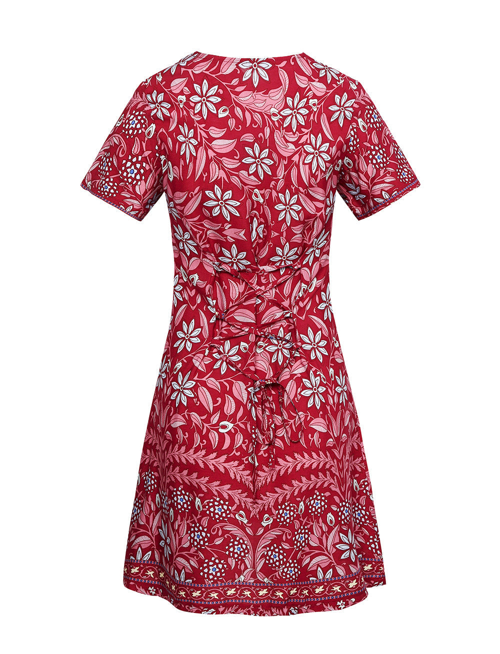 Summer Holiday Women Boho Floral Short Dresses