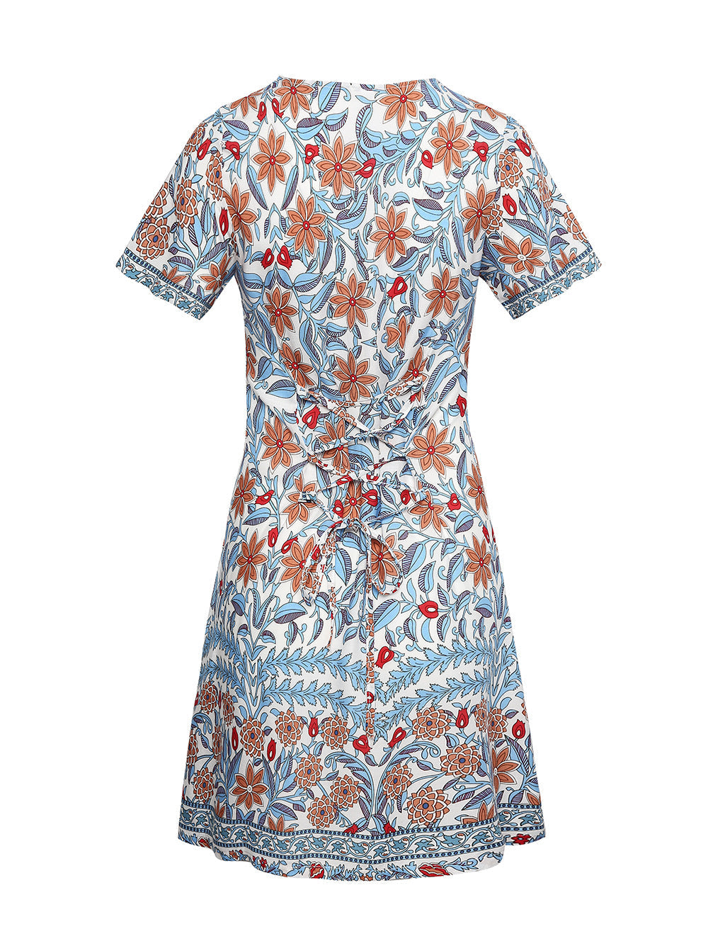 Summer Holiday Women Boho Floral Short Dresses