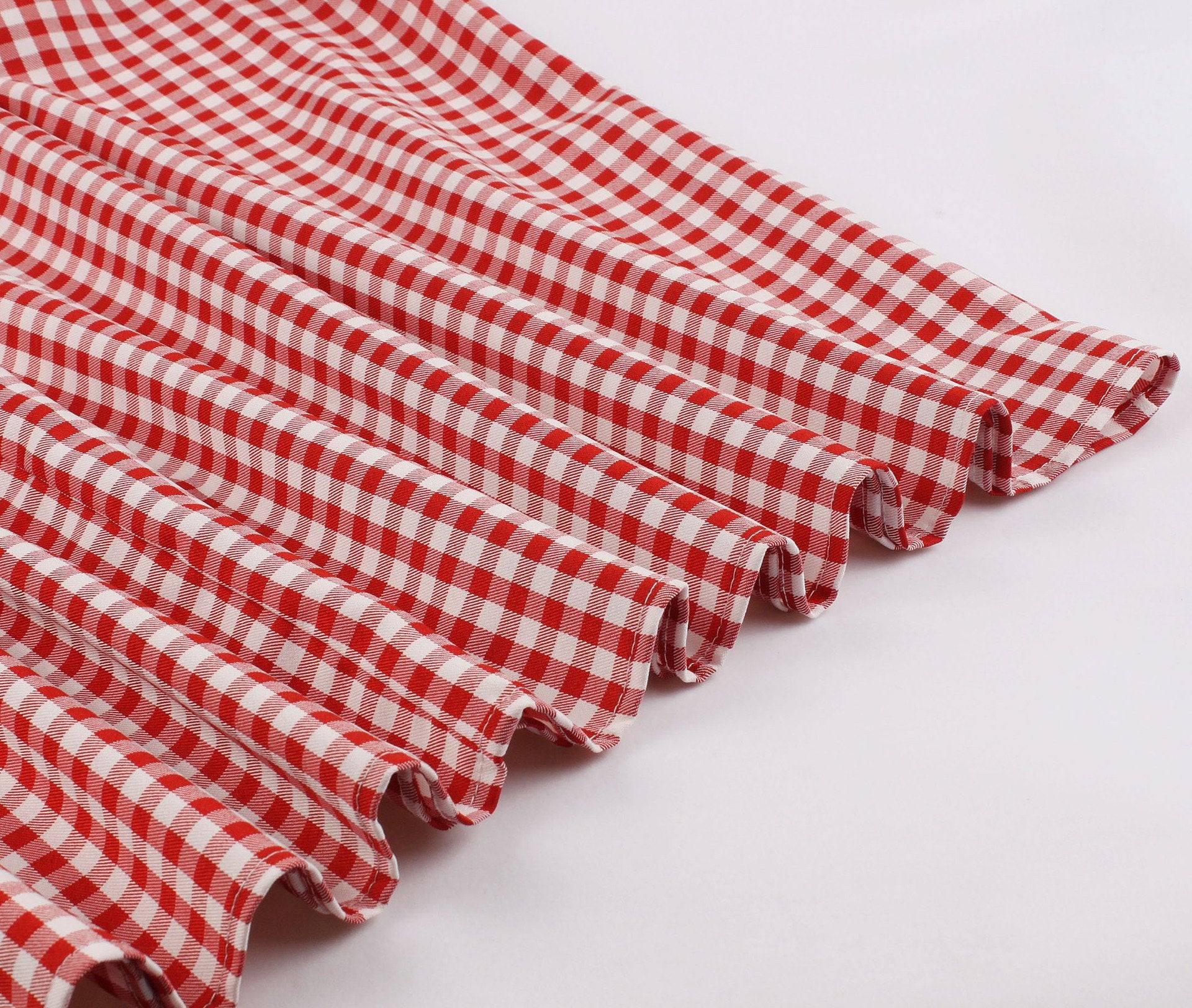 Women Half Sleeves Plaid Retro Dresses with Button-Vintage Dresses-Free Shipping at meselling99