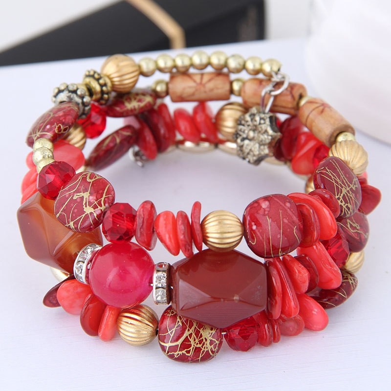 Fashion Beaded Multi-Layer Wrap Bracelet