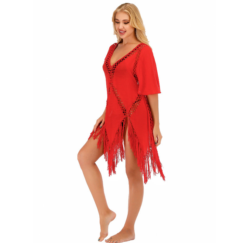 Summer Irregular Beach Bikinis Cover Ups